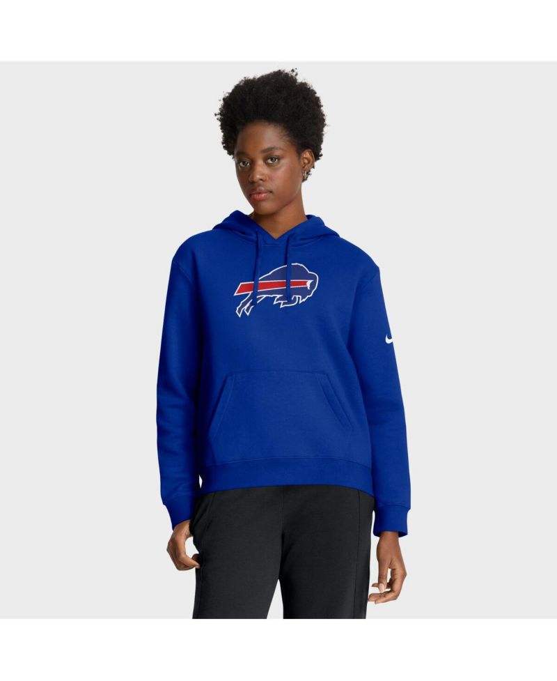 Women's Royal Buffalo Bills Club Fleece Pullover Hoodie