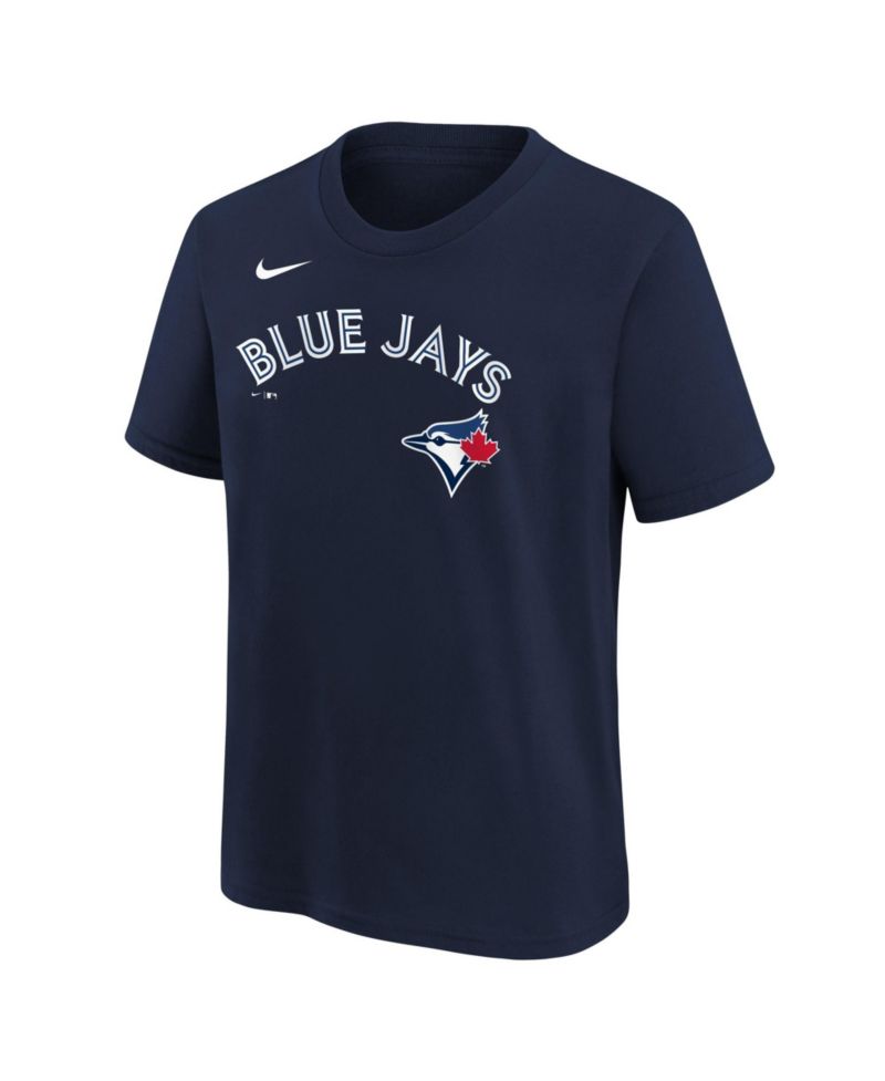 Big Boys and Girls Navy Toronto Blue Jays Wordmark T-Shirt