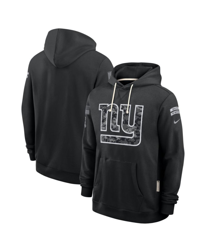 Men's Black New York Giants 2026 Salute to Service Sideline Pullover Hoodie