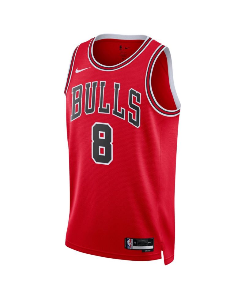 Men's and Women's Caleb Wilson Red Chicago Bulls 2026 NBA Draft Swingman Icon Edition-Jersey