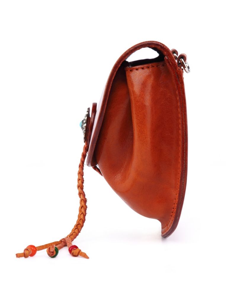 Women's Genuine Leather Garden Peony Crossbody