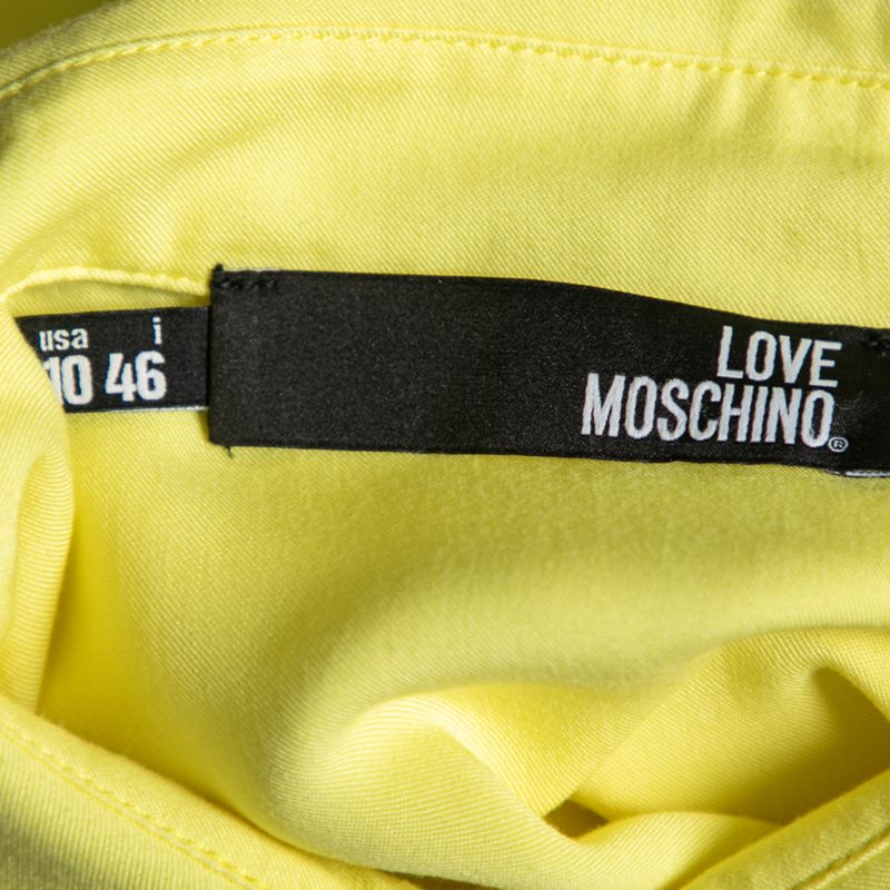 Women's Yellow Printed Sleeveless Shirt