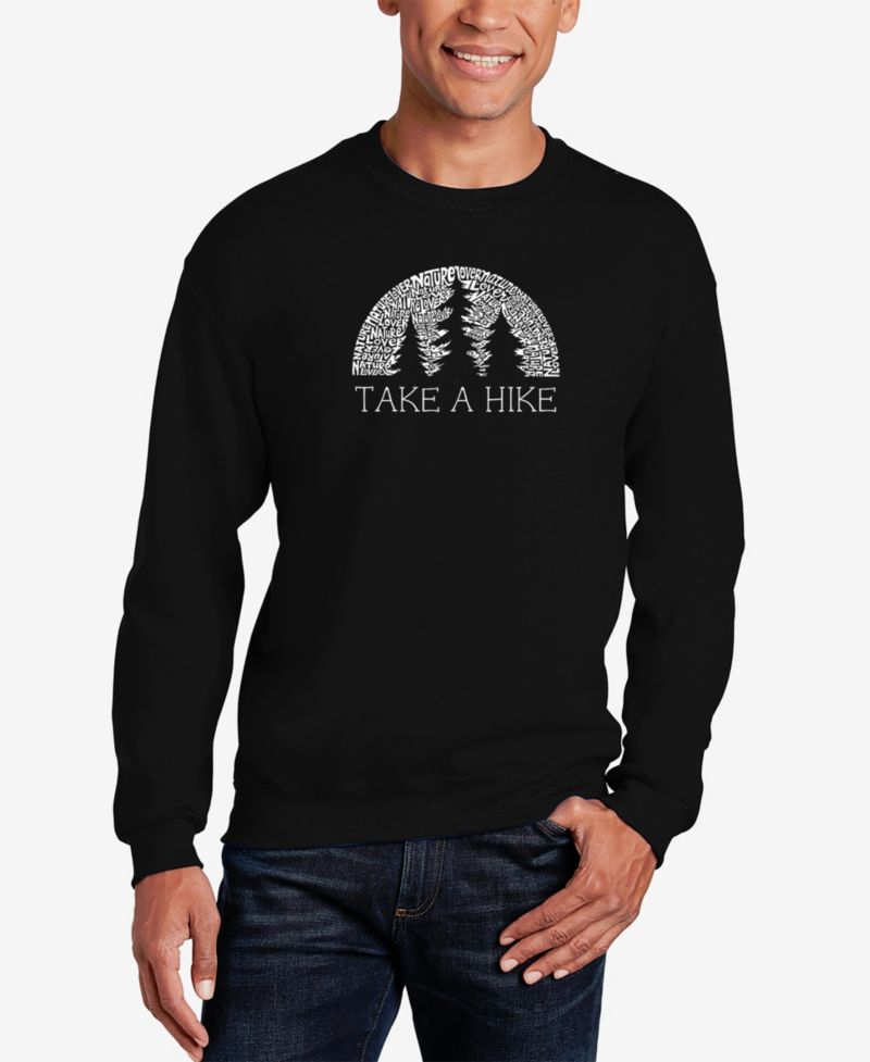 Men's Nature Lover Word Art Crew Neck Sweatshirt