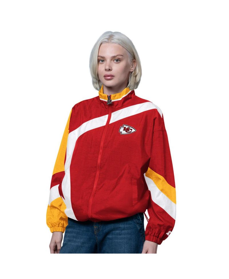 Women's Red/Gold Kansas City Chiefs 1st Quarter Full-Zip Windbreaker