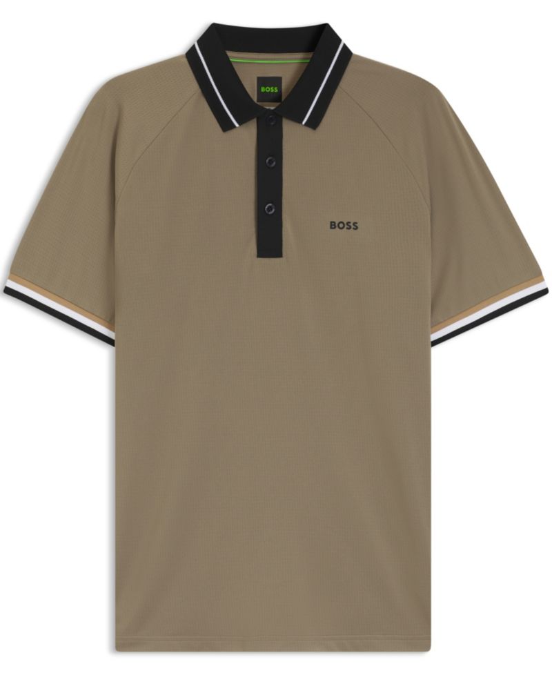 Men's Contrast Logo Slim-Fit Polo Shirt