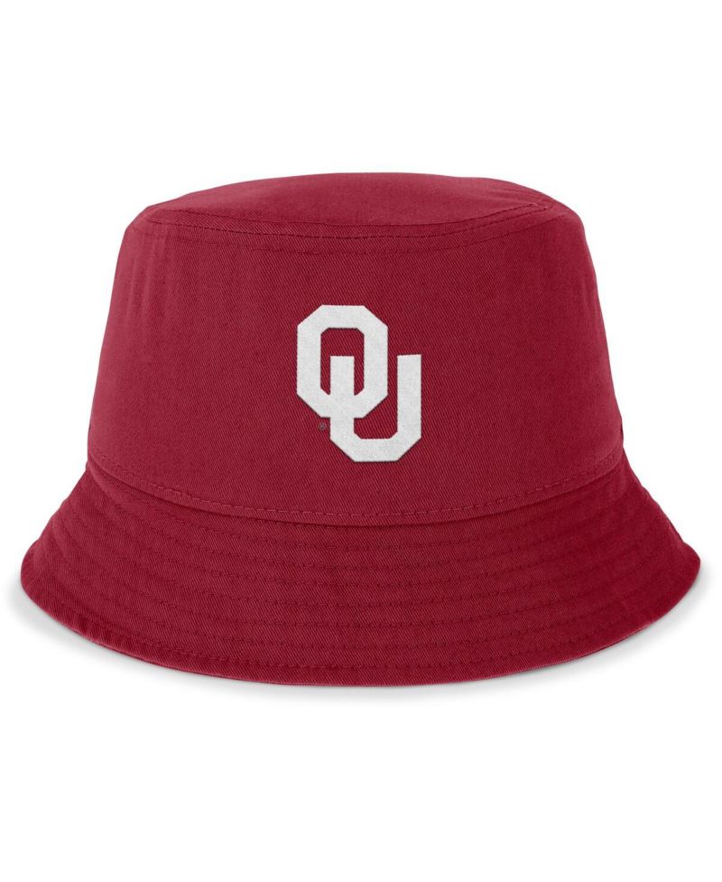 Men's Crimson Oklahoma Sooners Local Apex Bucket Hat