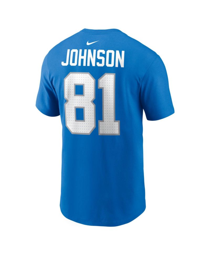 Men's Detroit Lions Calvin Johnson Crewneck T-Shirt