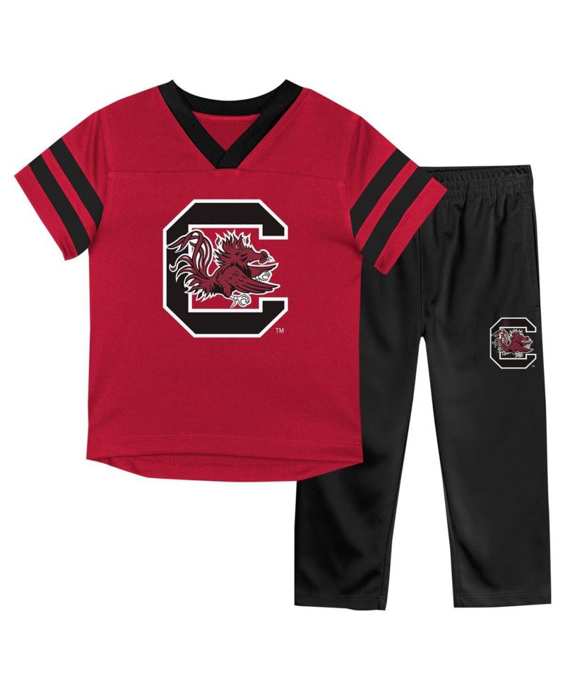 Baby Boys and Girls 2-Piece South Carolina Gamecocks Red Zone Jersey and Pants Set