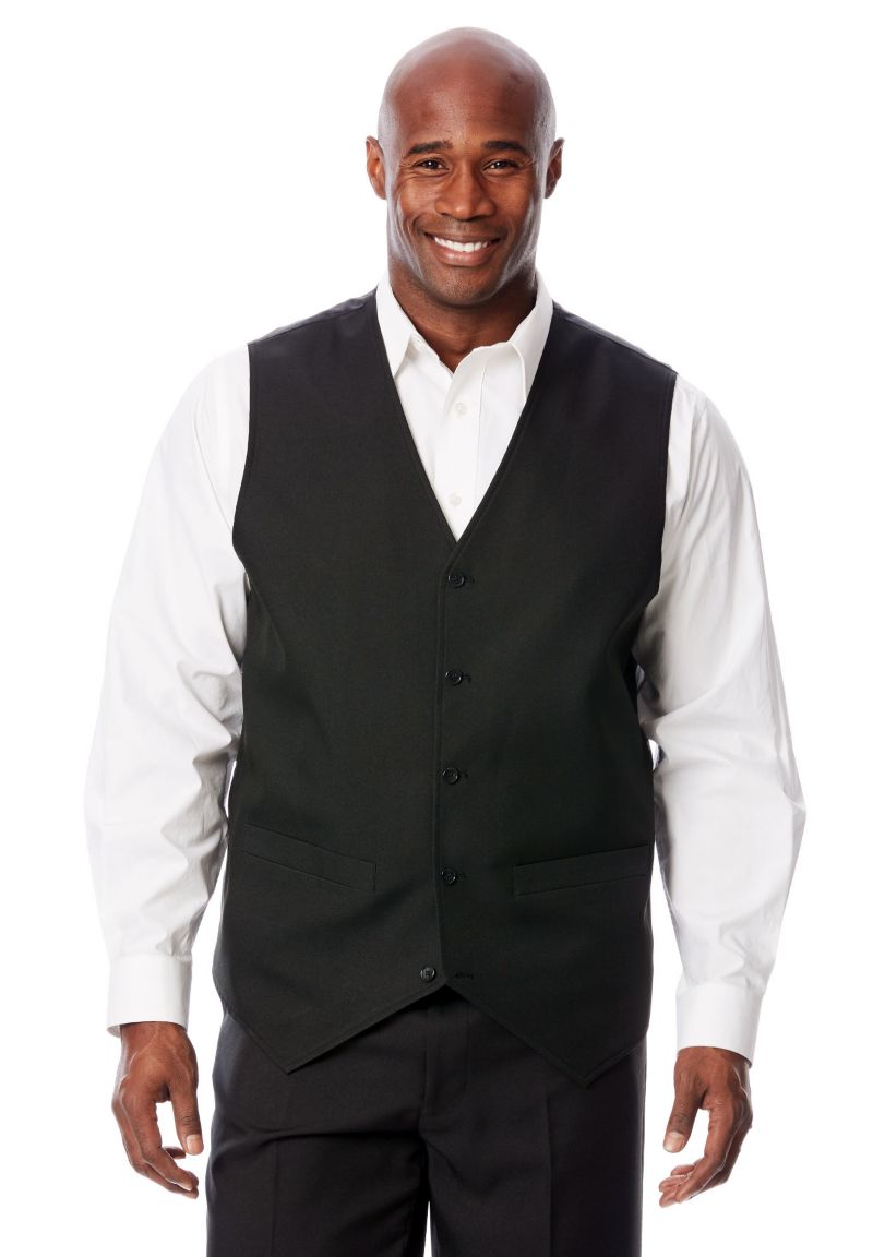 Men's KS Signature Collection Easy Movement 5-Button Suit Vest