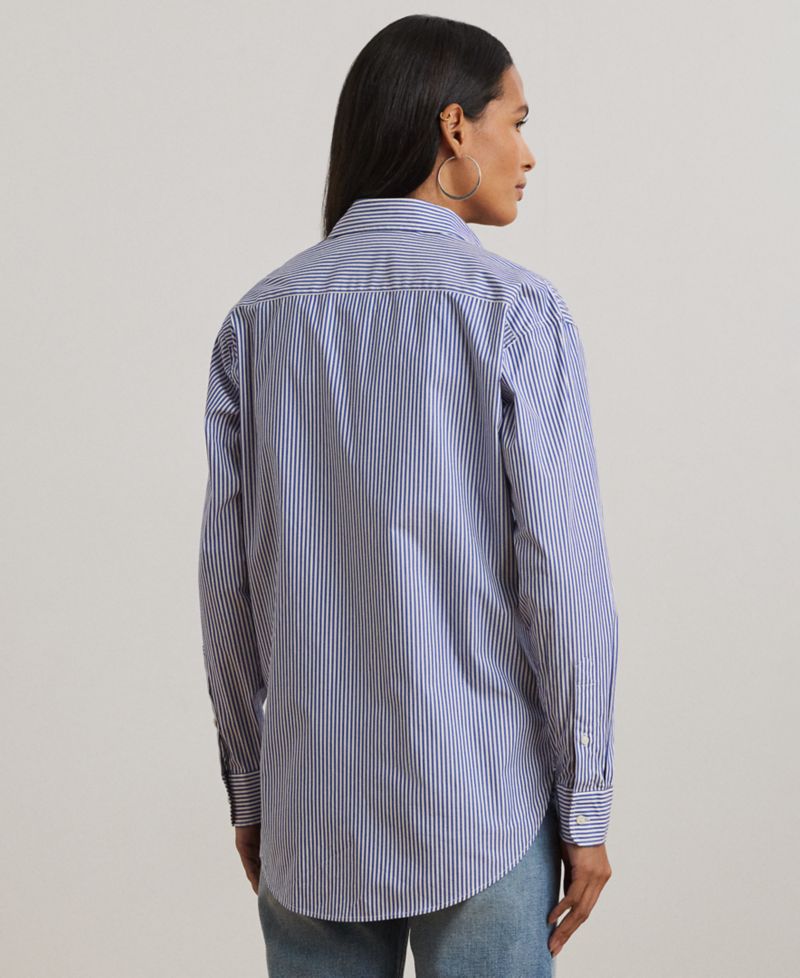 Petite Relaxed Fit Stretch Cotton Shirt