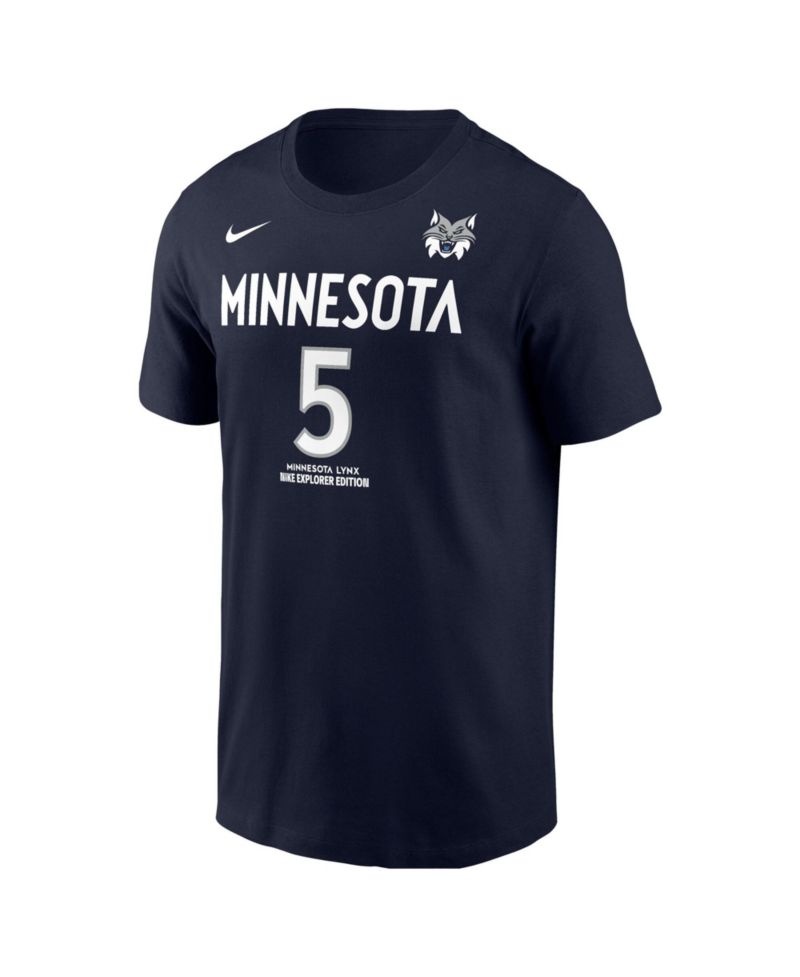 Men's Minnesota Lynx Olivia Miles Explorer Edition Name & Number Screen-Print Graphics Crewneck Cotton T-Shirt