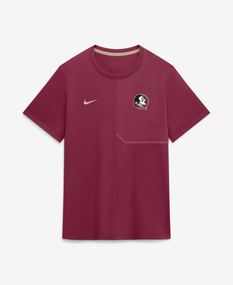 Men's Garnet Florida State Seminoles 2026 Sideline UV Dri-FIT Coaches Shirt