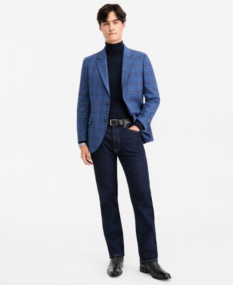 Men's Modern-Fit Stretch Pattern Sport Coat