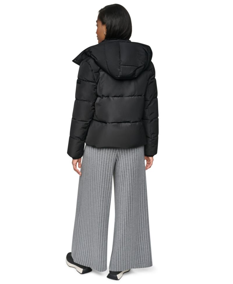 Women's Short Toggle Stand Collar Puffer Coat