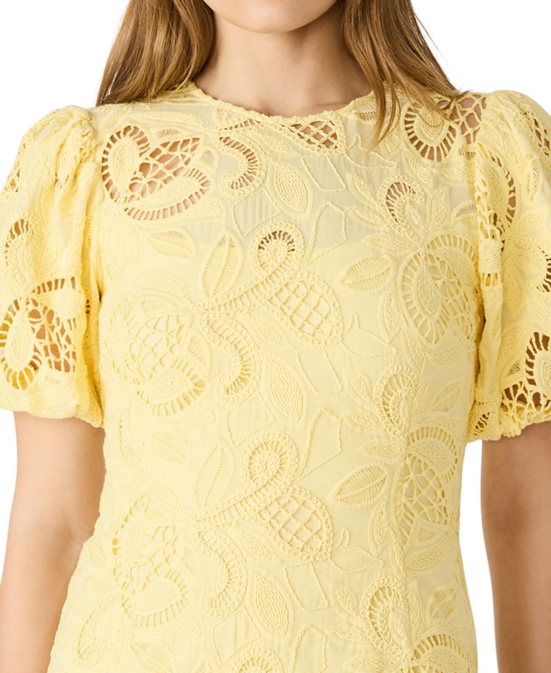 Juniors Elly Ballon Short-Sleeve Mini Dress