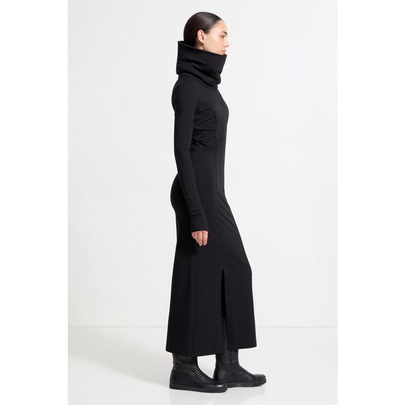 Women's Lisa Oversized-Collar Thumbhole Long-Sleeve Sweatshirt Dress