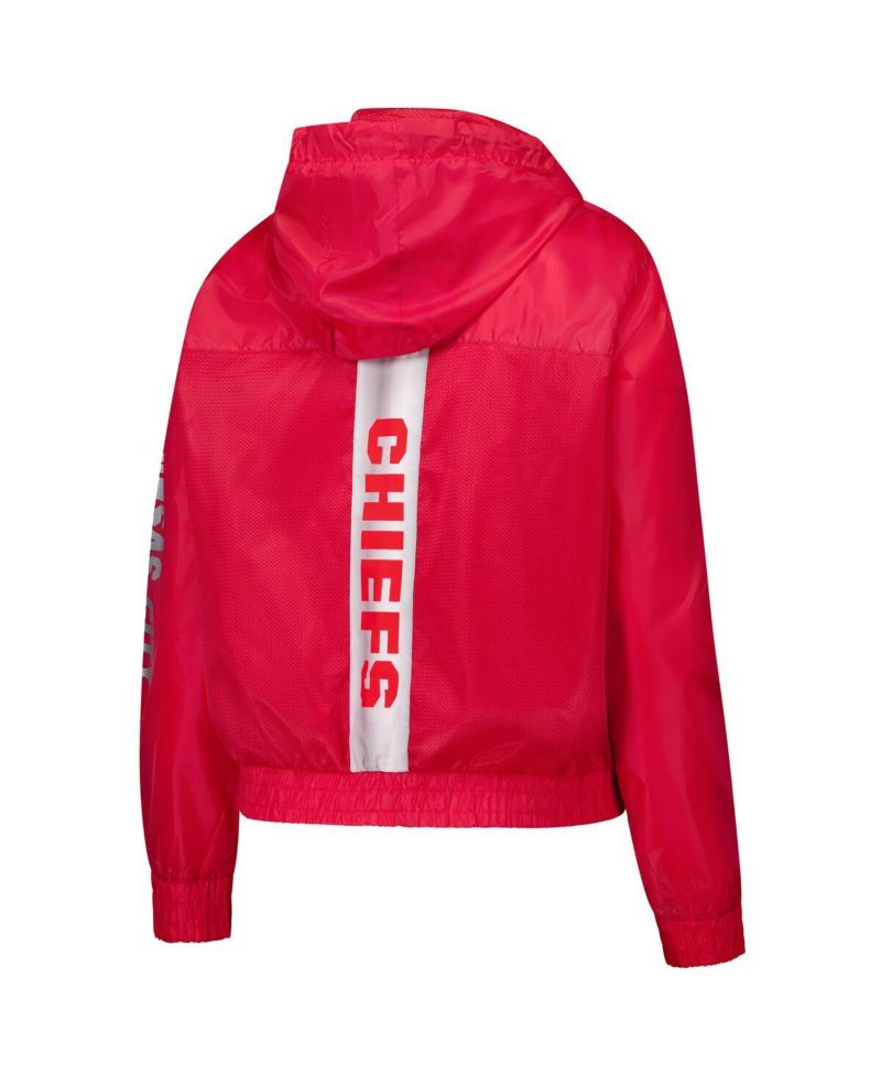 Women's Red Kansas City Chiefs Full Zip Hoodie Jacket