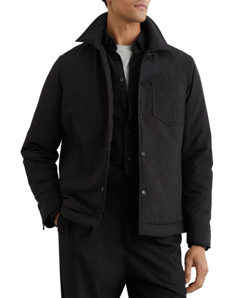 Men's Vasey Quilted Press-Stud Overshirt