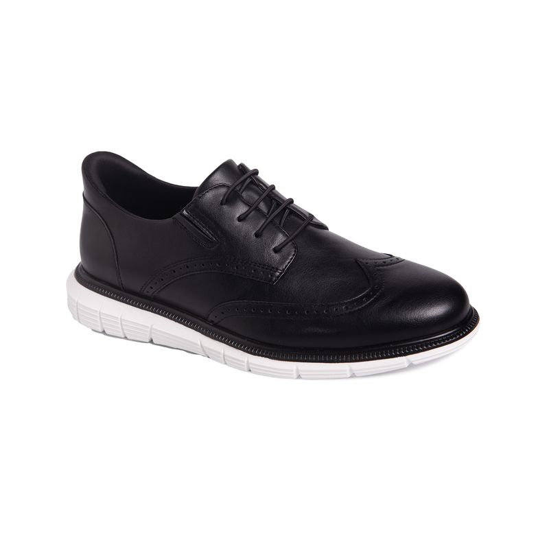 Men's Hill Street Hands-Free Slip On Technology Leather Wingtip Oxfords