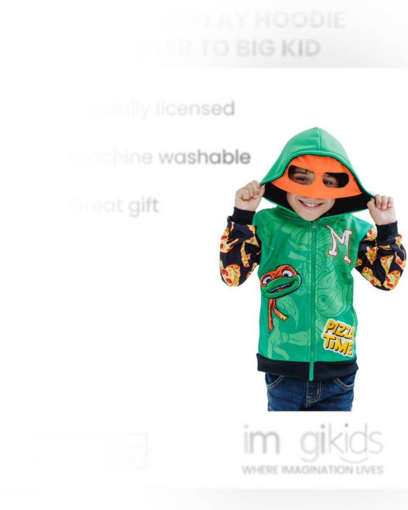 Boys' Cosplay Fleece Zip-Up Hoodie
