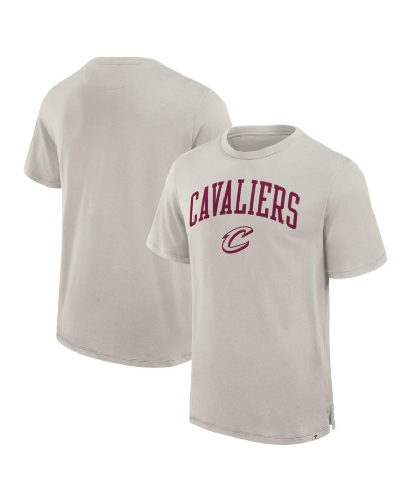 Men's Cream Cleveland Cavaliers Crossover Collection Pull Up Jumper Shot Premium T-Shirt