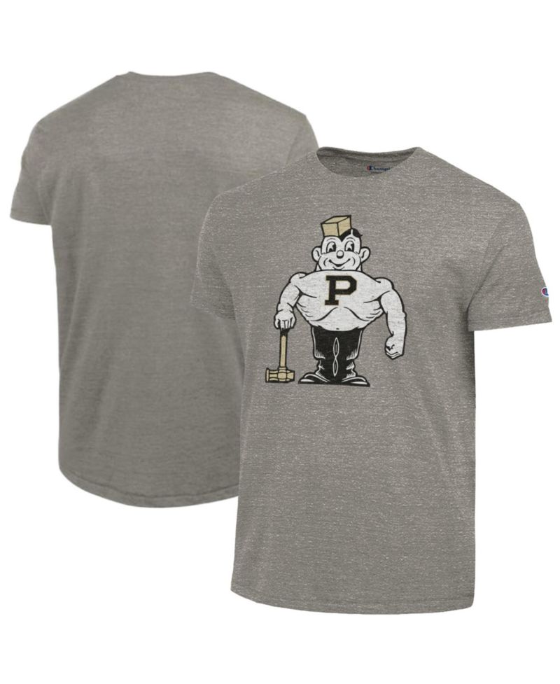 Men's Heather Gray Purdue Boilermakers Triumph Tri-Blend T-Shirt