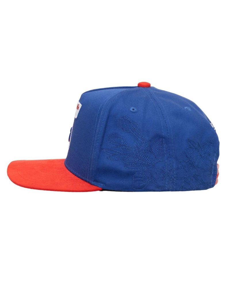 Men's Blue/Red Philadelphia 76ers May Flowers Adjustable Hat