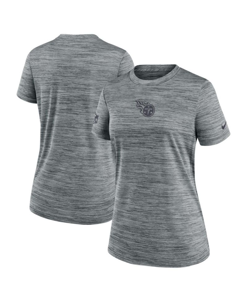 Women's Gray Tennessee Titans Sideline Velocity Performance T-Shirt