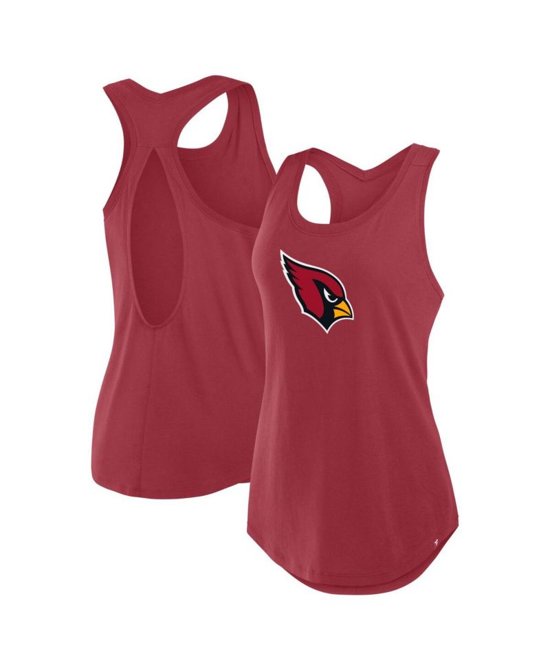Women's Cardinal Arizona Cardinals Iron Fan Tank Top