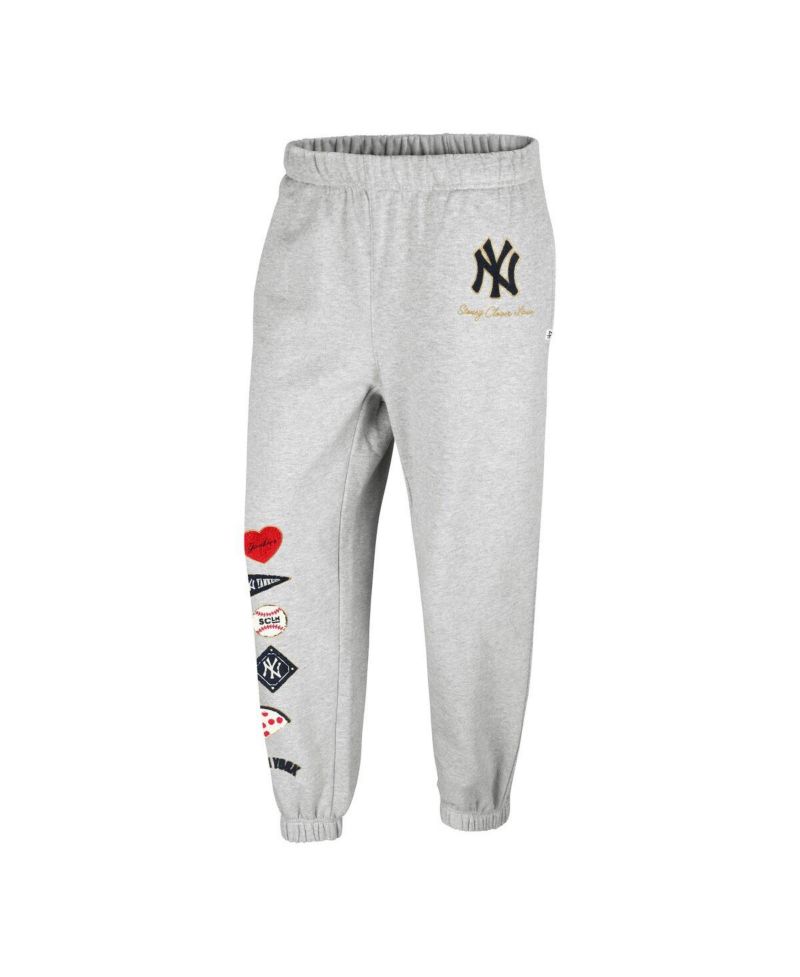 Stoney Clover Lane X Women's Heather Gray New York Yankees Venice Jogger Pants