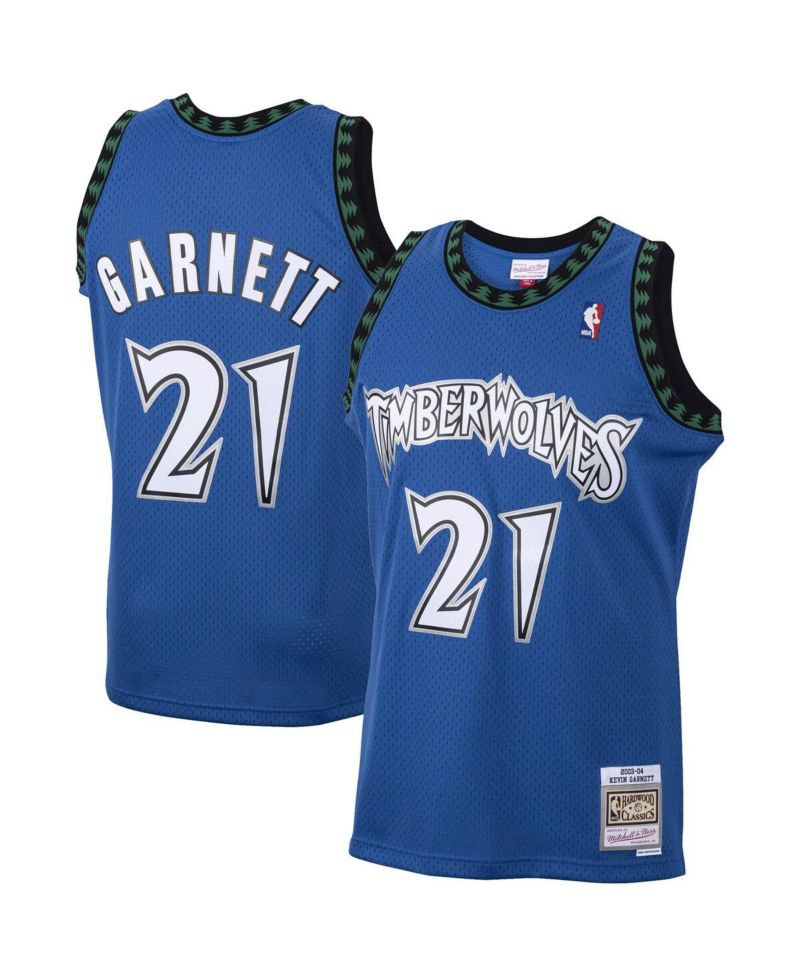Men's Kevin Garnett Blue Minnesota Timberwolves 2001/02 Hardwood Classics Swingman Jersey