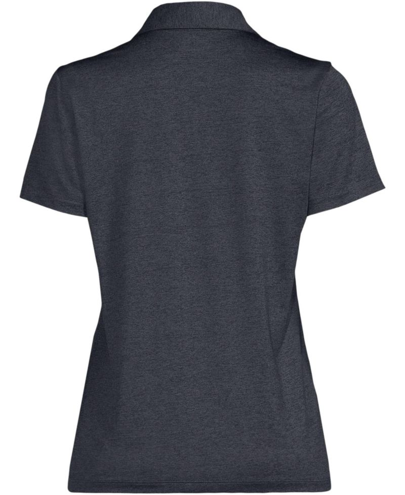 Women's Rapid Dry Short Sleeve Space Dye Sport Neck Polo Shirt