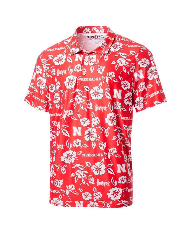 Men's Scarlet Nebraska Huskers Performance Polo Shirt