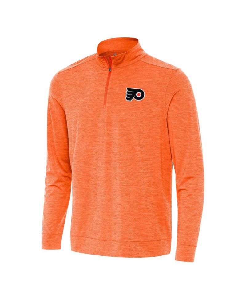 Men's Heather Orange Philadelphia Flyers Bright Quarter-Zip