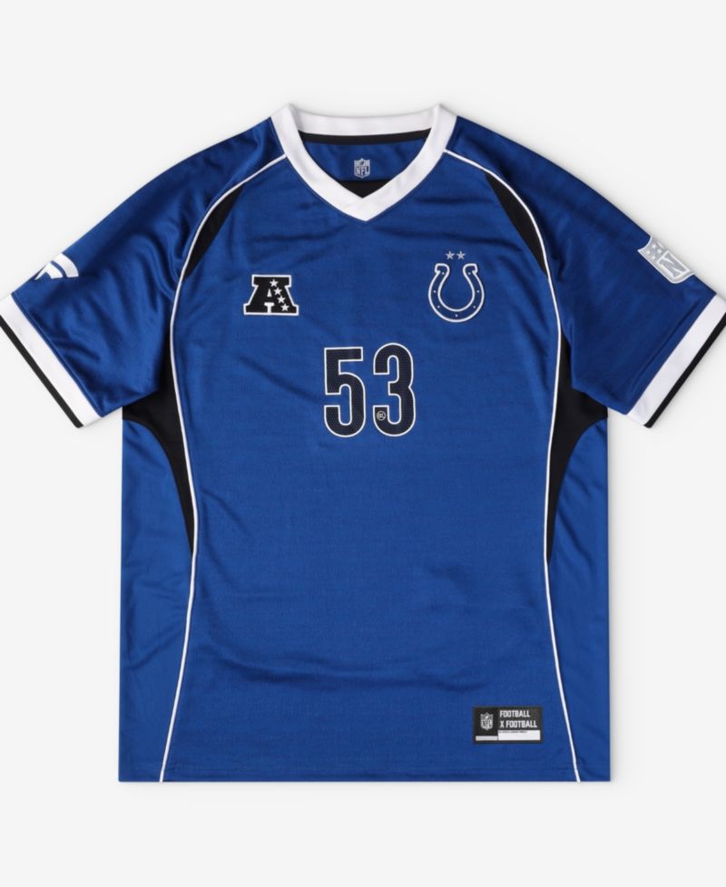 Men's Royal Indianapolis Colts Football x Football V-Neck Fan Jersey