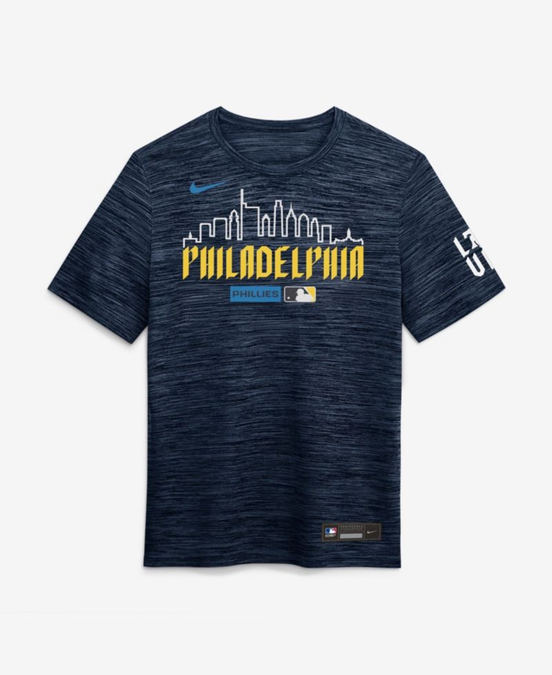 Men's Navy Philadelphia Phillies Authentic Collection City Connect Velocity Dri-FIT T-Shirt