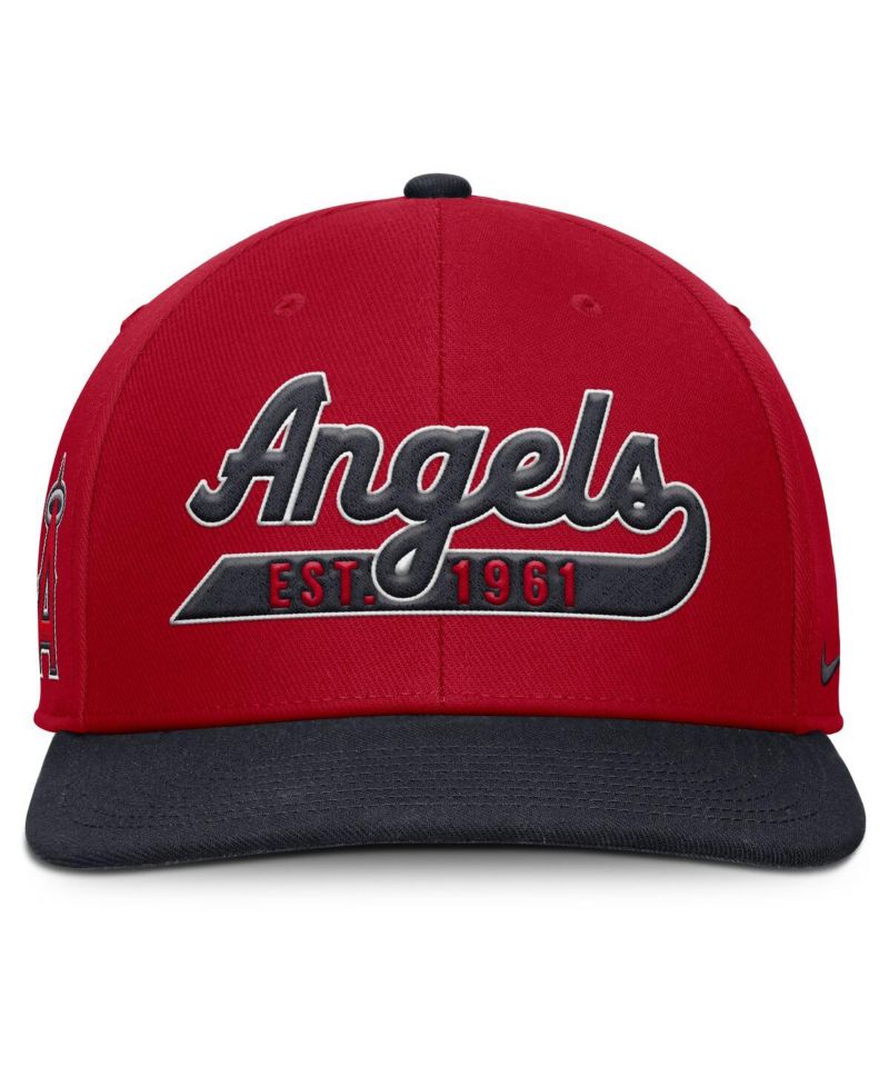 Men's Red/Navy Los Angeles Angels Pro Performance Snapback Hat