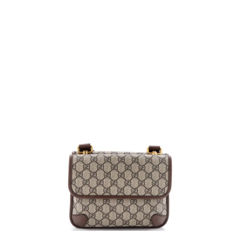 Small Neo Vintage Flap Messenger GG Coated Canvas