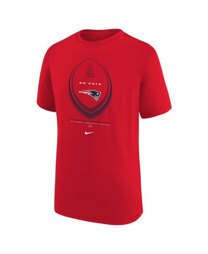 Big Boys and Girls Red New England Patriots Icon Legend Dri-FIT T-Shirt