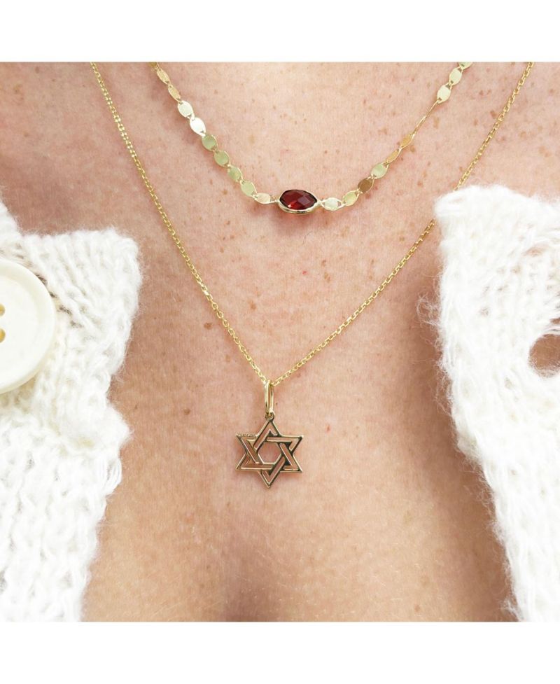 Double Star of David Necklace
