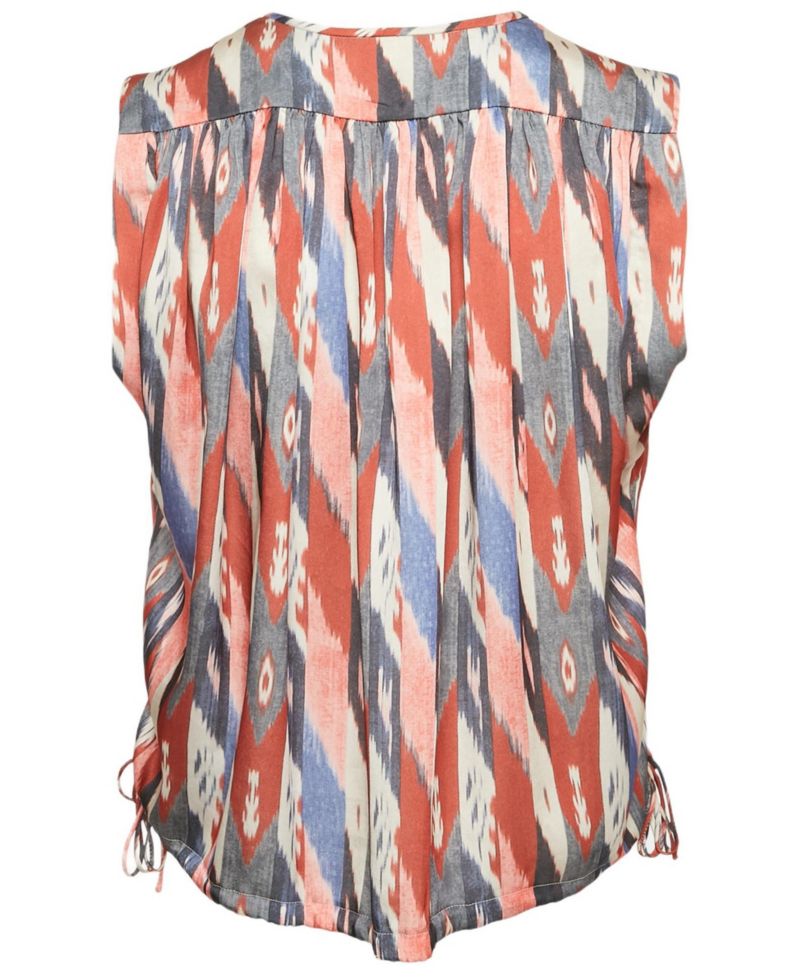 Women's Etoile Satin Print Sleeveless Top