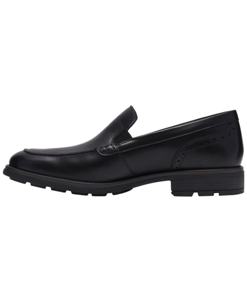 Men's Emmet Step Leather Round-Toe Loafers