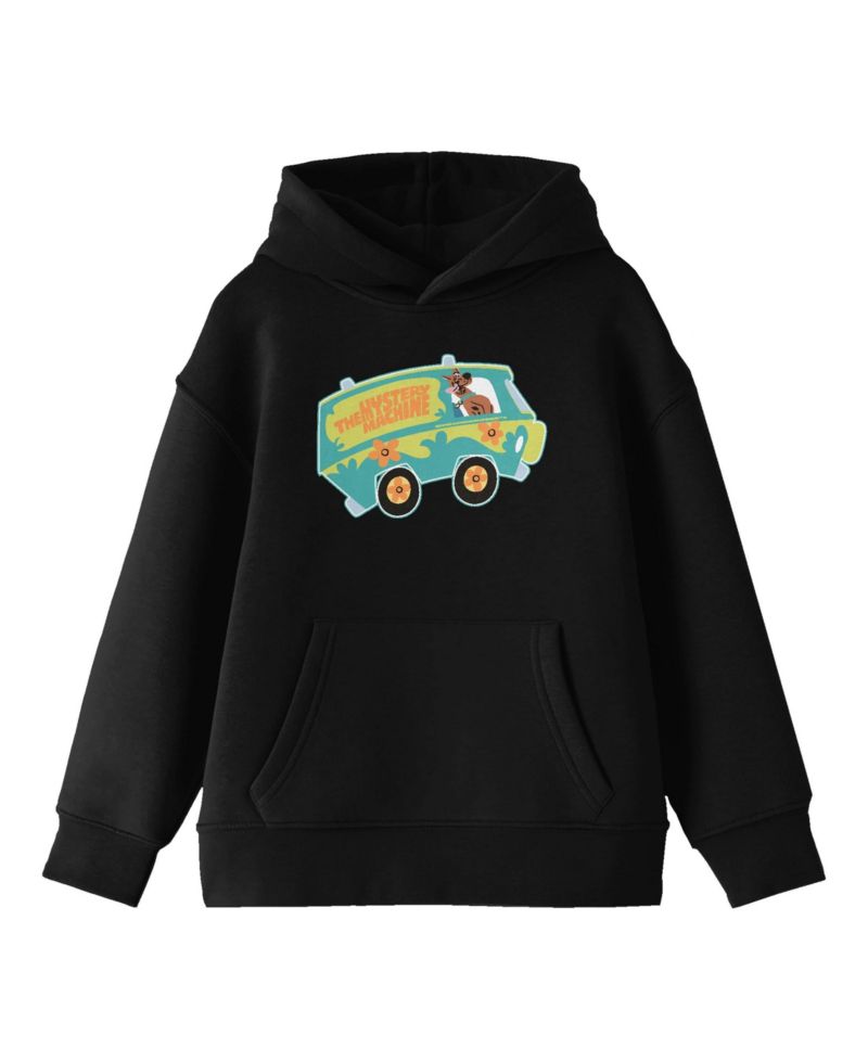 Boys The Mystery Machine Youth Black Graphic Hoodie-Medium