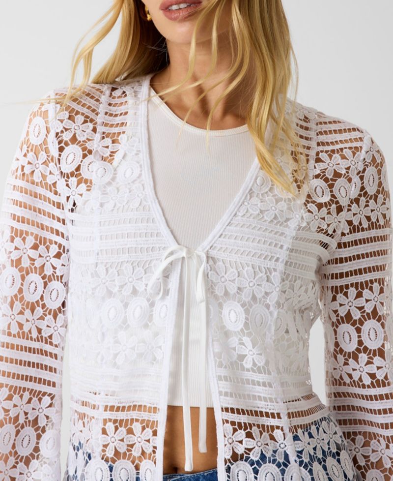 Women's Tasha Long-Sleeve Lace Top