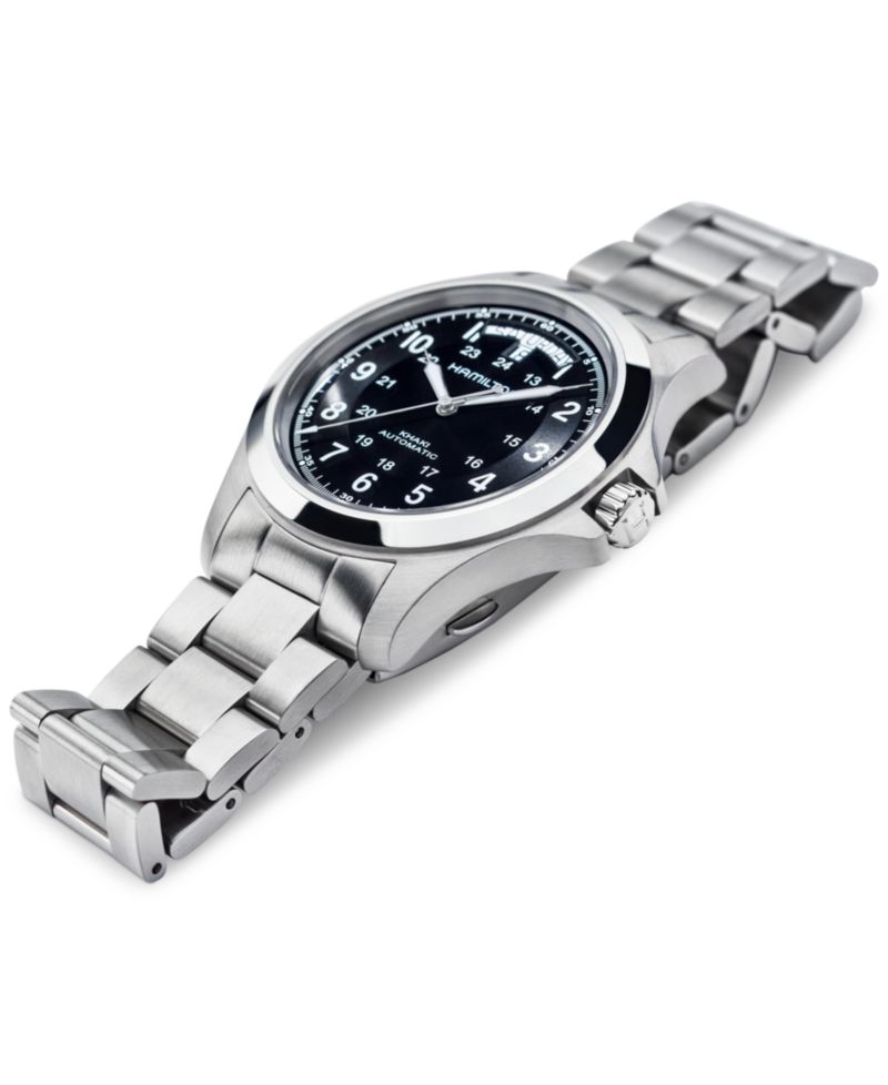 Men's Swiss Automatic Khaki King Stainless Steel Bracelet Watch 40mm H64455133
