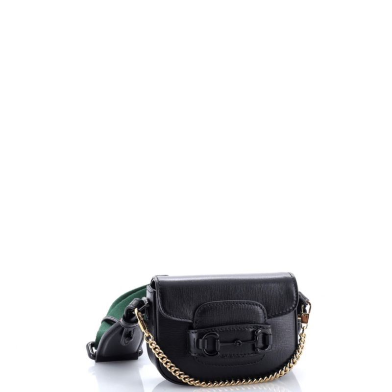 Horsebit 1955 Flap Wallet with Strap Leather