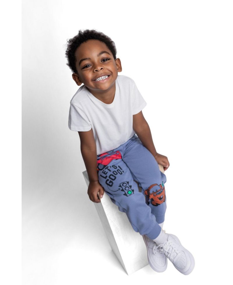 Cars Toddler Boys Mickey Mouse Boys' ( 2T to 5T ) Fleece Jogger Pants 2-Pack