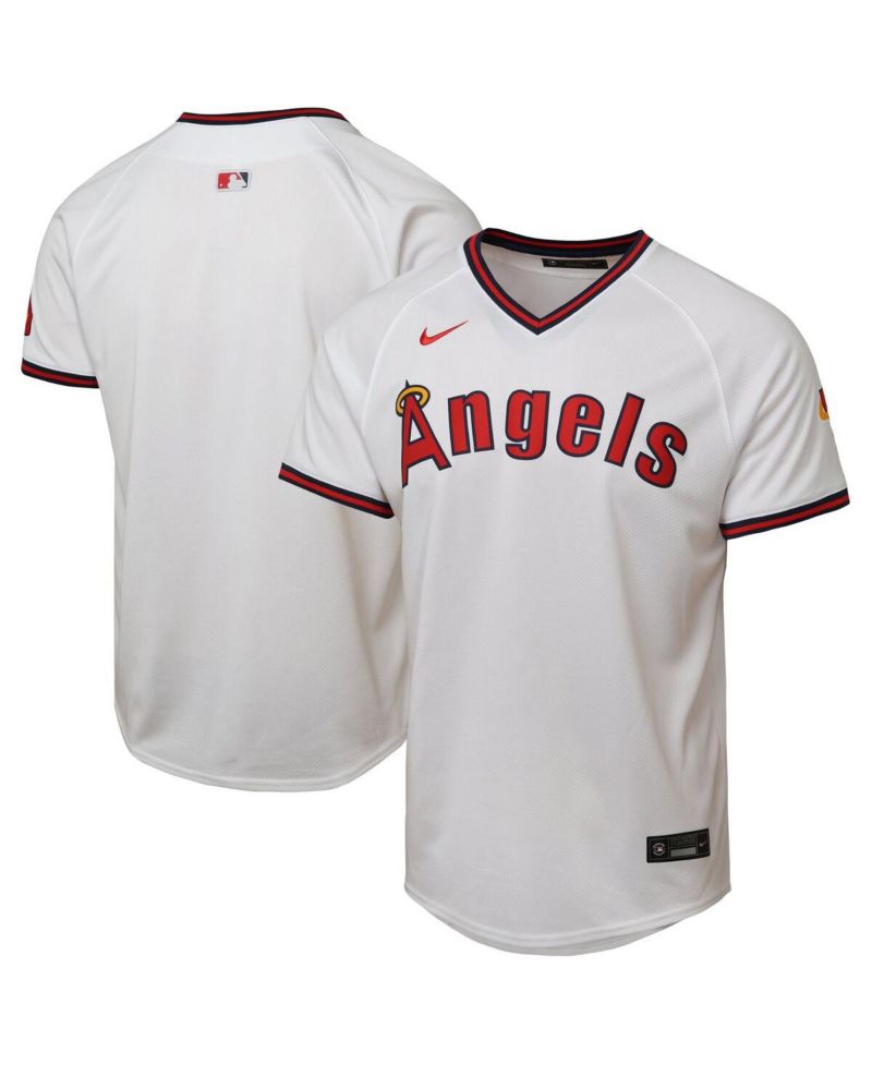 Big Boys and Girls White Los Angeles Angels Alternate 2 Limited Jersey