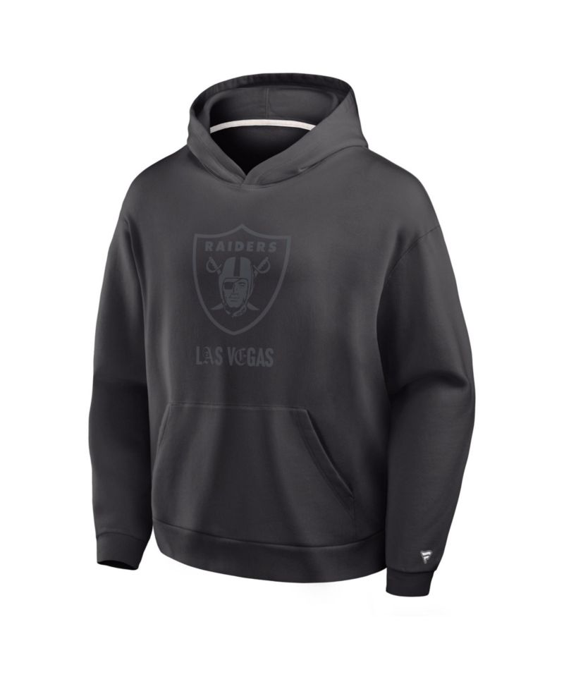 Men's Black Las Vegas Raiders Oversized Type Play Location Hoodie