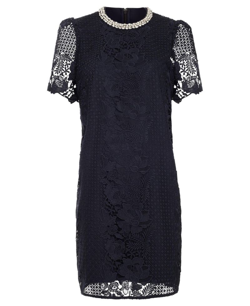 Women's Eloise Floral-Embellished Lace Mini Dress